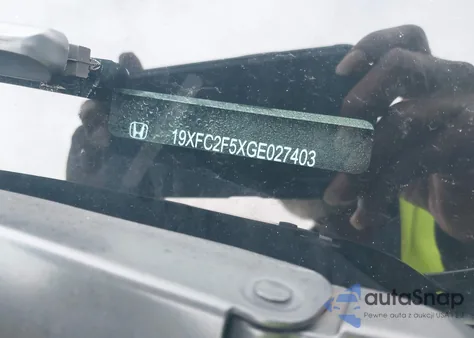 2016 Honda Civic Lx из США, поврежденный, VIN 19XFC2F5XGE027403